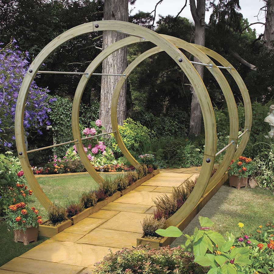 Grange Flower Circle contemporary garden arch